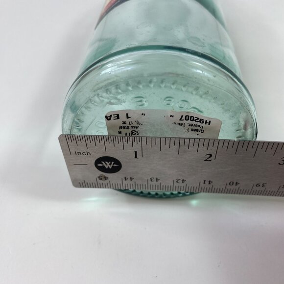 TableCraft 17 Oz Glass Oil Vinegar Bottle Pour Spout Dishwasher Safe 12" High - Picture 7 of 7